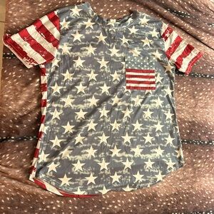American flag shirt, Amazon, XL.